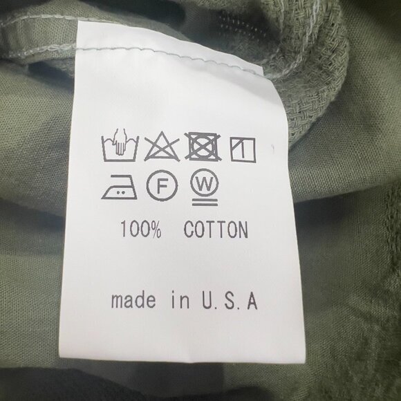 Gitman Bros. Mens Vintage Camp Collar Olive Dot Short Sleeve Shirt. NWOT - Picture 7 of 8